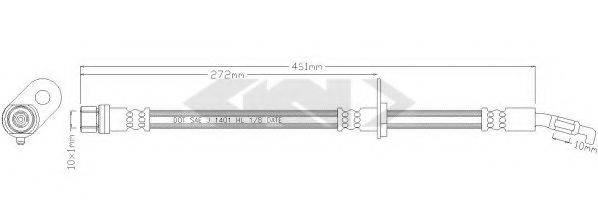 SPIDAN 38814 Гальмівний шланг