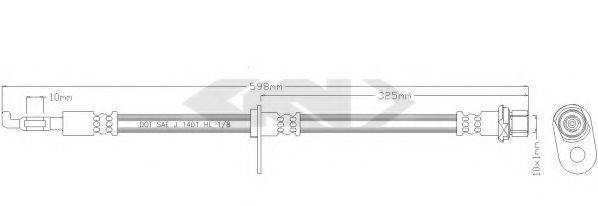 SPIDAN 338587 Гальмівний шланг