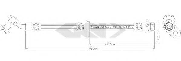 SPIDAN 338668 Гальмівний шланг