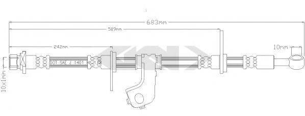 SPIDAN 339216 Гальмівний шланг