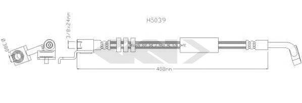 SPIDAN 340542 Гальмівний шланг