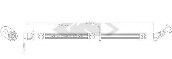 SPIDAN 339316 Гальмівний шланг