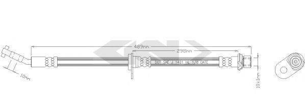 SPIDAN 340558 Гальмівний шланг