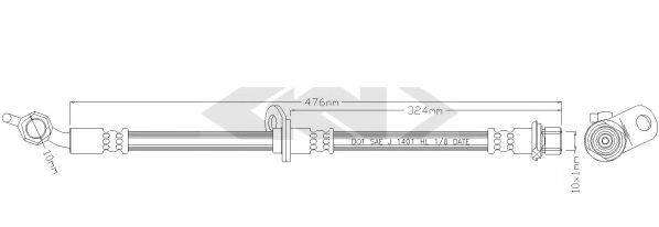 SPIDAN 340565 Гальмівний шланг