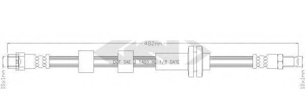 SPIDAN 339647 Гальмівний шланг