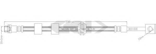 SPIDAN 340460 Гальмівний шланг