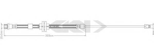 SPIDAN 340478 Гальмівний шланг