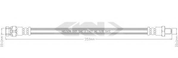 SPIDAN 340323 Гальмівний шланг