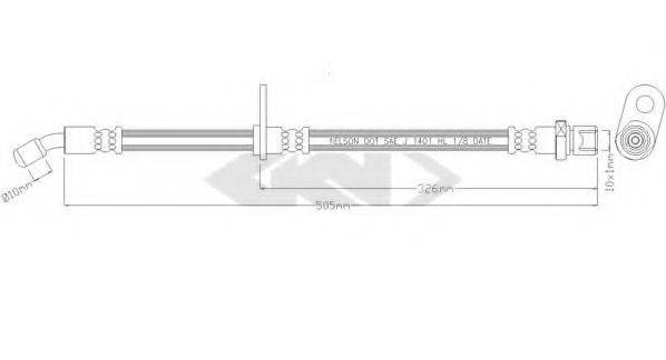 SPIDAN 340511 Гальмівний шланг