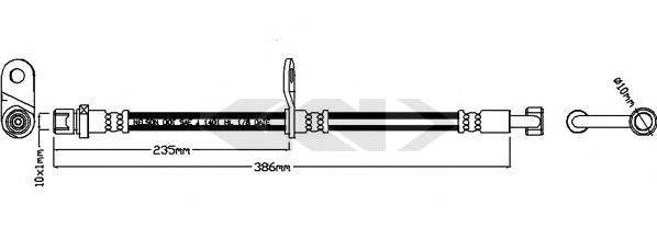 SPIDAN 340700 Гальмівний шланг