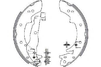 SPIDAN 30460 Комплект гальмівних колодок
