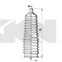 SPIDAN 84037 Пильовик, рульове управління