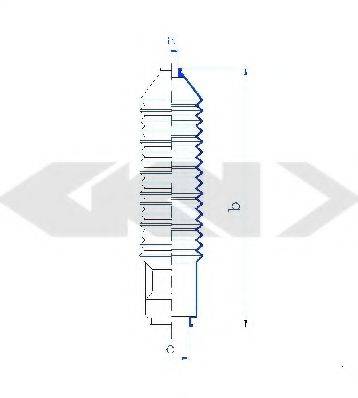 SPIDAN 84175 Пильовик, рульове управління