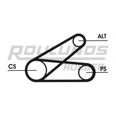 ROULUNDS RUBBER 6K0873T1 Полікліновий ремінний комплект