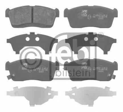 FEBI BILSTEIN 16662 Комплект гальмівних колодок, дискове гальмо