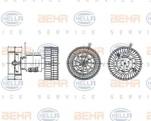 BEHR HELLA SERVICE 8EW009157781 Вентилятор салону