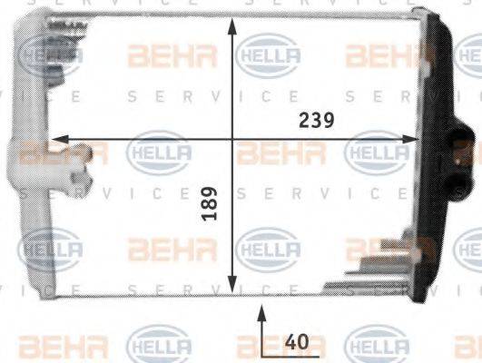 BEHR HELLA SERVICE 8FH351311761 Теплообмінник, опалення салону