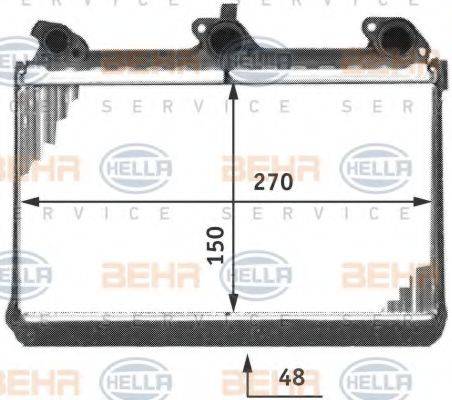 BEHR HELLA SERVICE 8FH351312011 Теплообмінник, опалення салону