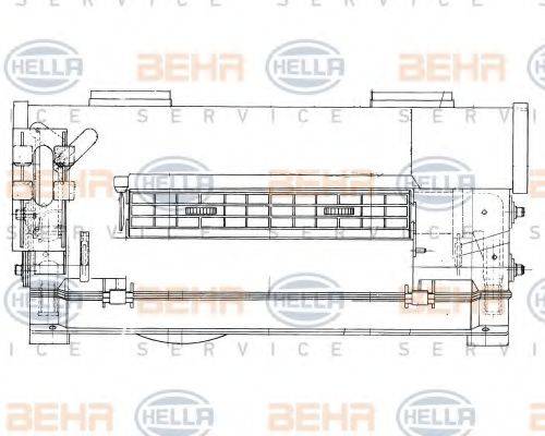 BEHR HELLA SERVICE 8FH351312341 Заслінка обігрівача