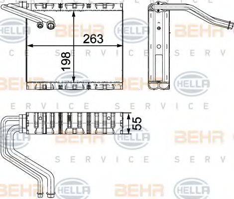 BEHR HELLA SERVICE 8FV351330511 Випарник, кондиціонер