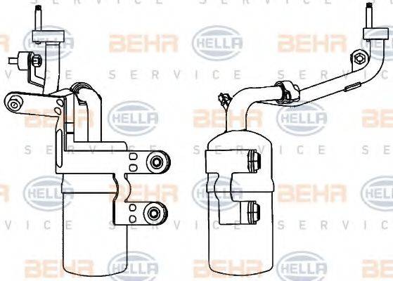 BEHR HELLA SERVICE 8FT351335261 Осушувач, кондиціонер