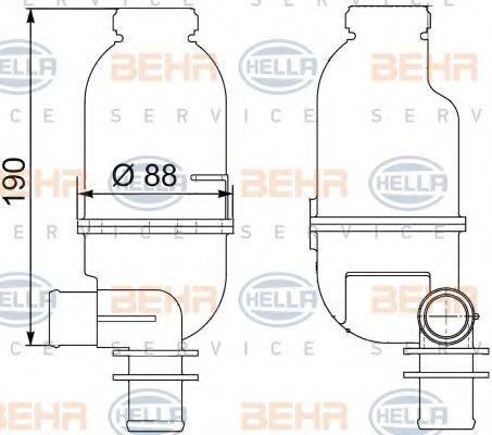 BEHR HELLA SERVICE 8MA376705421 Компенсаційний бак, охолоджуюча рідина