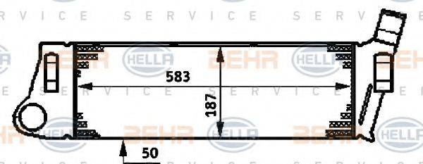 BEHR HELLA SERVICE 8ML376719031 Інтеркулер