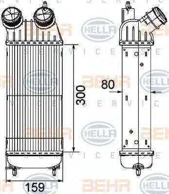 BEHR HELLA SERVICE 8ML376746211 Інтеркулер