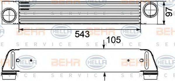 BEHR HELLA SERVICE 8ML376746461 Інтеркулер