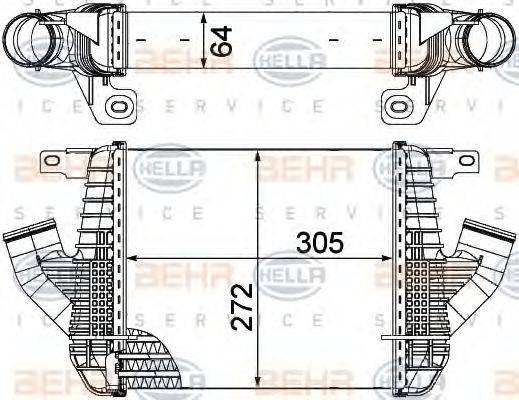 BEHR HELLA SERVICE 8ML376751231 Інтеркулер