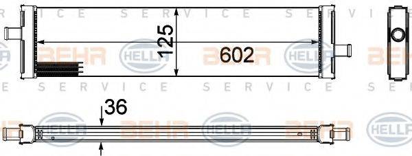 BEHR HELLA SERVICE 8MK376756381 Радіатор, охолодження двигуна