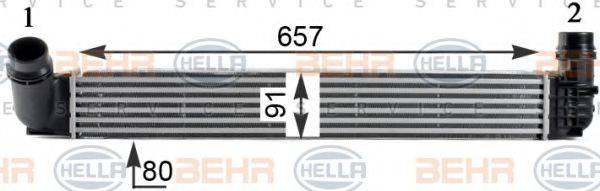 BEHR HELLA SERVICE 8ML376760761 Інтеркулер