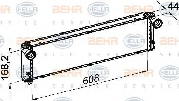 BEHR HELLA SERVICE 8MK376765111 Радіатор, охолодження двигуна