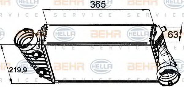 BEHR HELLA SERVICE 8ML376765451 Інтеркулер