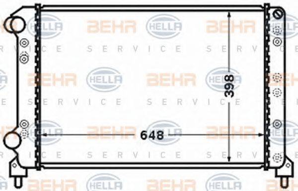 BEHR HELLA SERVICE 8MK376767691 Радіатор, охолодження двигуна