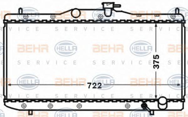 BEHR HELLA SERVICE 8MK376773261 Радіатор, охолодження двигуна