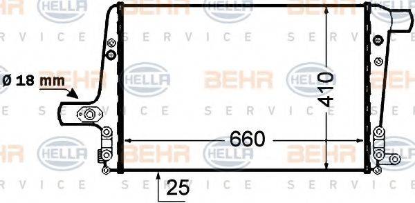 BEHR HELLA SERVICE 8ML376776041 Інтеркулер