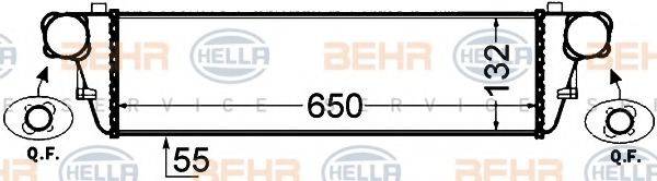 BEHR HELLA SERVICE 8ML376776351 Інтеркулер