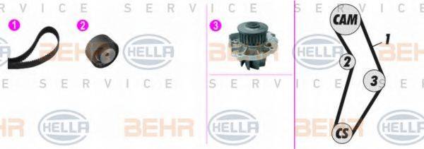 BEHR HELLA SERVICE 8MP376816831 Водяний насос + комплект зубчастого ременя