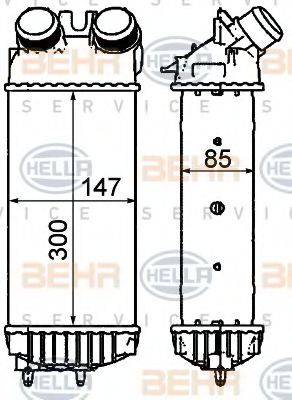 BEHR HELLA SERVICE 8ML376911401 Інтеркулер