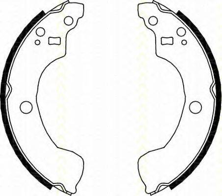 TRISCAN 810014004 Комплект гальмівних колодок