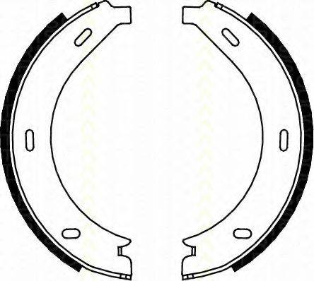 TRISCAN 810023023 Комплект гальмівних колодок, стоянкова гальмівна система