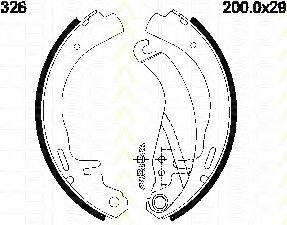 TRISCAN 810024326 Комплект гальмівних колодок