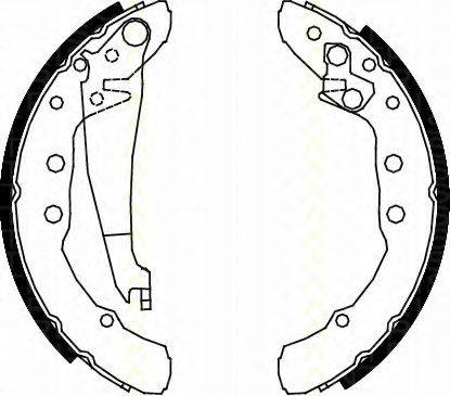 TRISCAN 810029530 Комплект гальмівних колодок