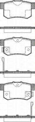 TRISCAN 811010019 Комплект гальмівних колодок, дискове гальмо