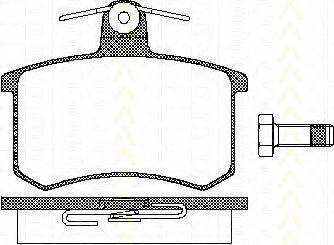 TRISCAN 811010116 Комплект гальмівних колодок, дискове гальмо