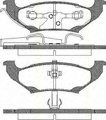 TRISCAN 811010523 Комплект гальмівних колодок, дискове гальмо