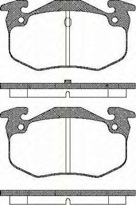TRISCAN 811010943 Комплект гальмівних колодок, дискове гальмо