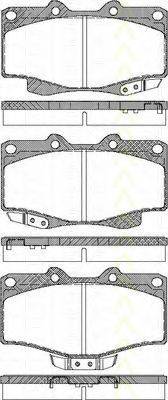 TRISCAN 811013030 Комплект гальмівних колодок, дискове гальмо