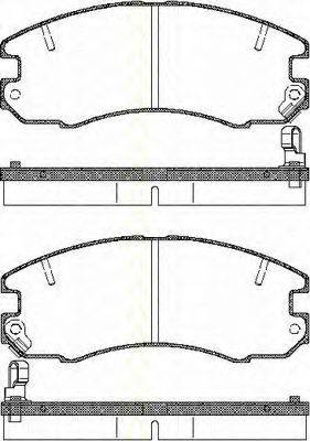 TRISCAN 811013054 Комплект гальмівних колодок, дискове гальмо